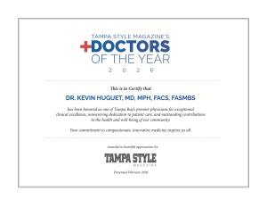 Tampa Style Magazine Accolade